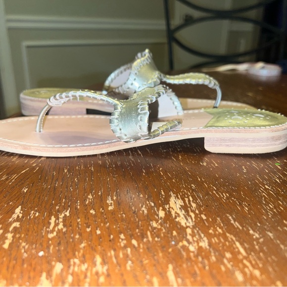 Jack Rogers Gold Sandals Size 8 - Picture 7 of 8